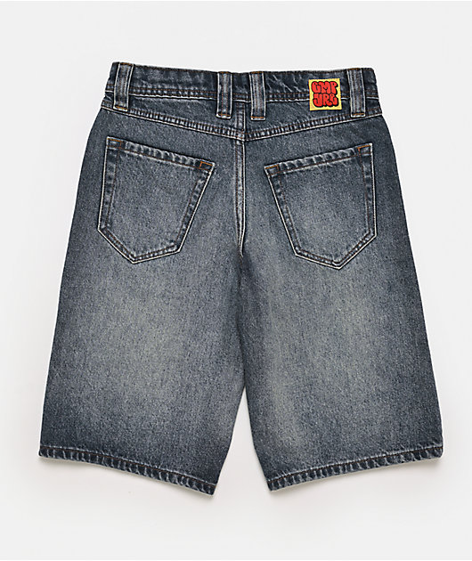 Empyre Kids Loose Fit Spin Blue Skate Shorts