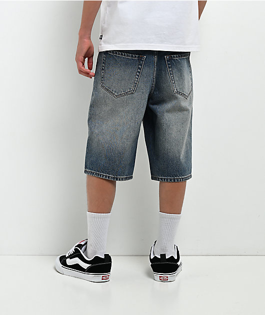 Empyre Kids Loose Fit Spin Blue Skate Shorts