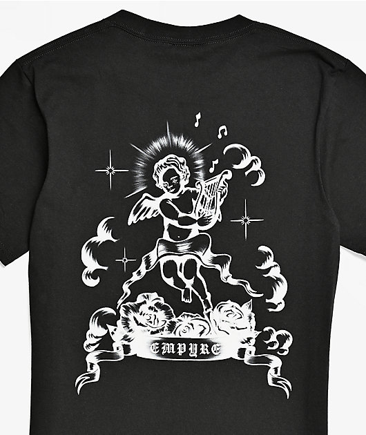 Empyre Kids Rose Cherub Black T-Shirt