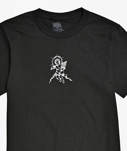 Empyre Kids Rose Cherub Black T-Shirt