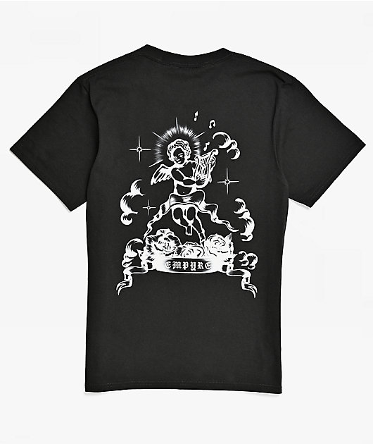 Empyre Kids Rose Cherub Black T-Shirt