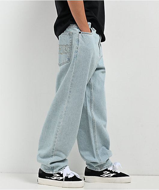 Empyre Kids SK8 Ultra Loose Fit Colby Light Blue Denim Skate Jeans