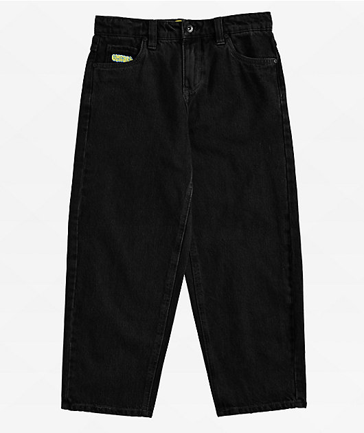 Kids Empyre Ultra Loose Shmutz Black Denim Jeans