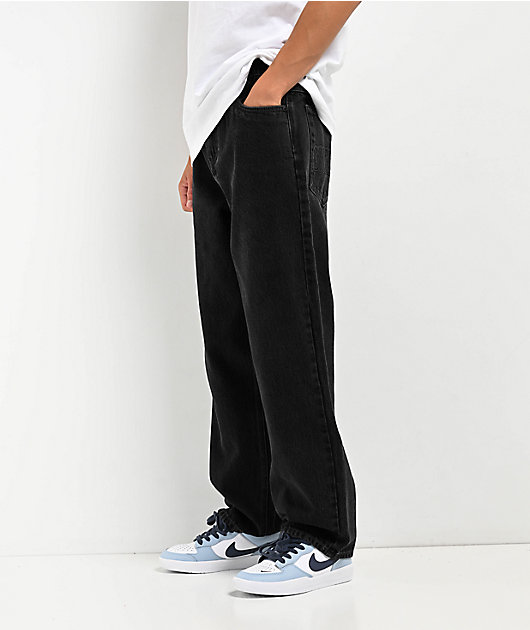 Kids Empyre Ultra Loose Shmutz Black Denim Jeans