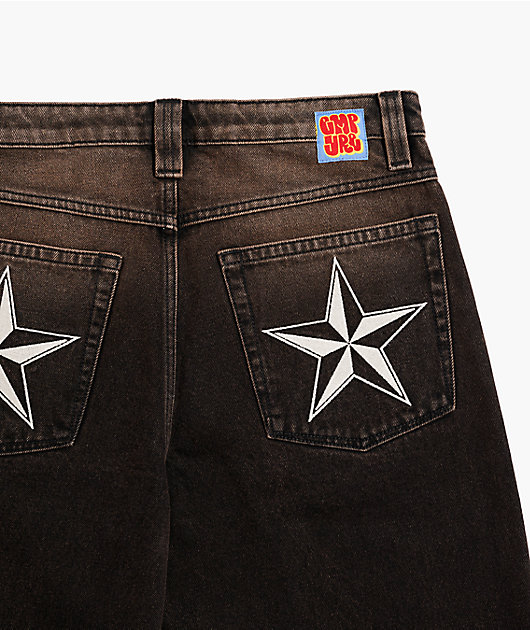 Empyre Kids Star Grip Wash Ultra Wide Skate Jeans