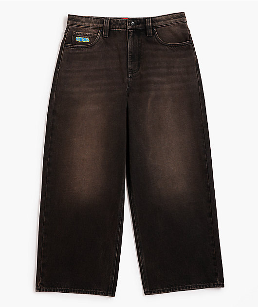 Empyre Kids Star Ultra Wide Black Skate Jeans