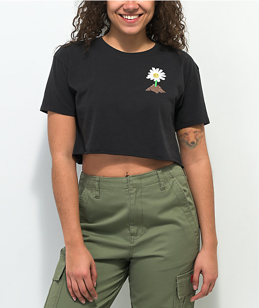 Empyre Kipsy In Our Hands Black Crop T-Shirt