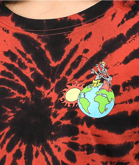 Empyre Kipsy Reel In Sunshine camiseta corta tie dye rojo