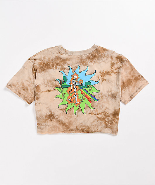 cropped tie dye t shirt