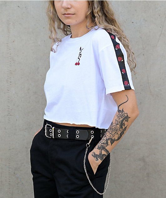Empyre Kipsy Taping White Crop T-Shirt