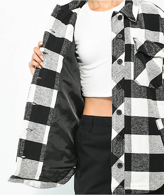 Black and white buffalo clearance plaid jacket