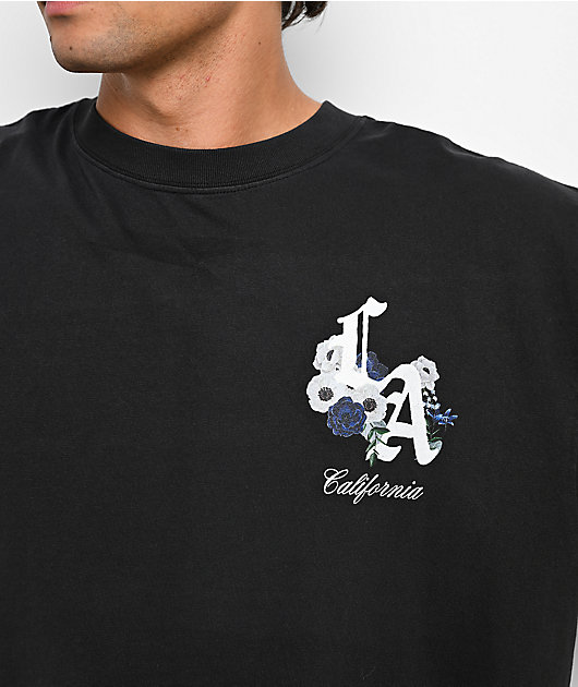 Empyre LA Floral Vintage Black Boxy T-Shirt