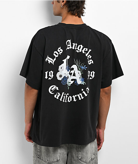 Empyre LA Floral Vintage Black Boxy T-Shirt