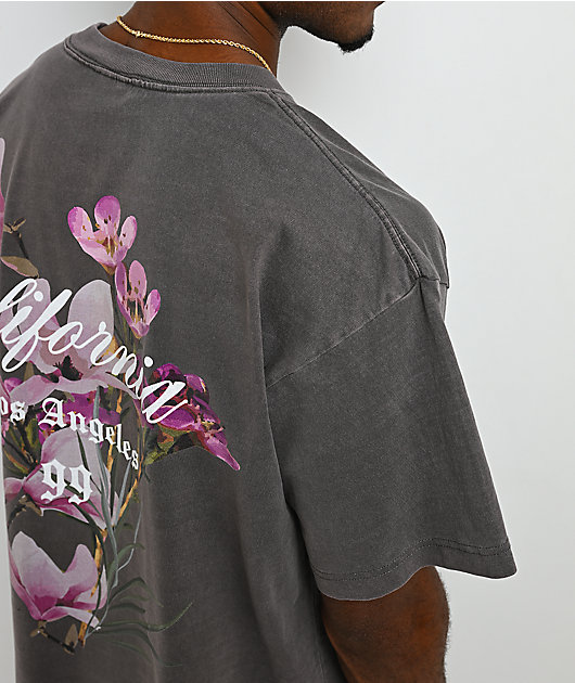 Empyre LA Floral Vintage Grey T-Shirt