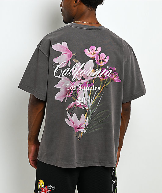 Empyre LA Floral Vintage Grey T-Shirt