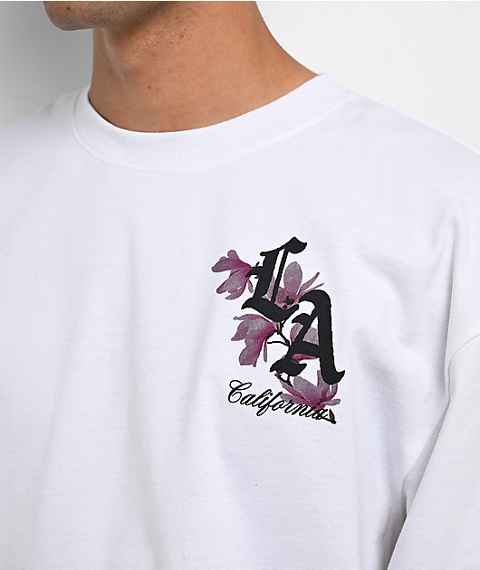 Empyre LA Floral White Long Sleeve T-Shirt