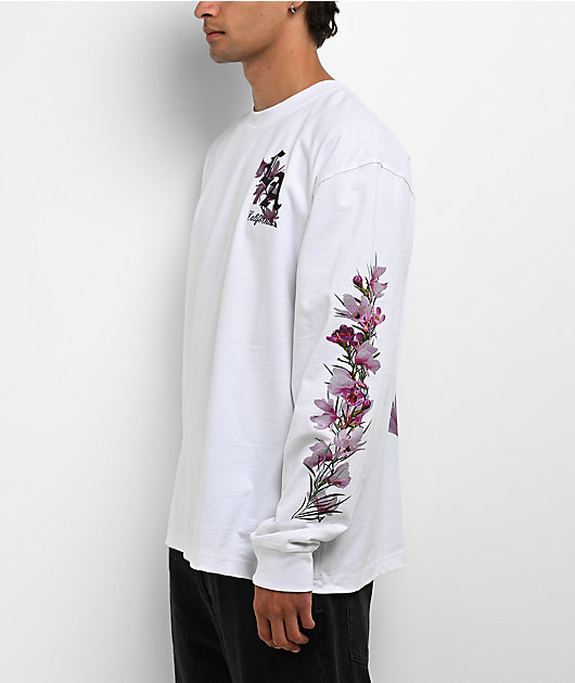 Empyre LA Floral White Long Sleeve T-Shirt