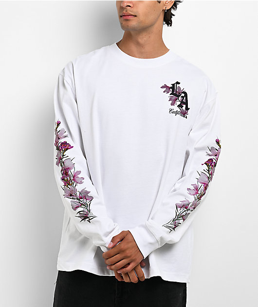 Empyre LA Floral White Long Sleeve T-Shirt