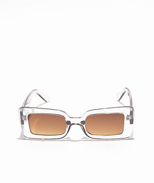 Empyre Lana Silver Rectangle Sunglasses