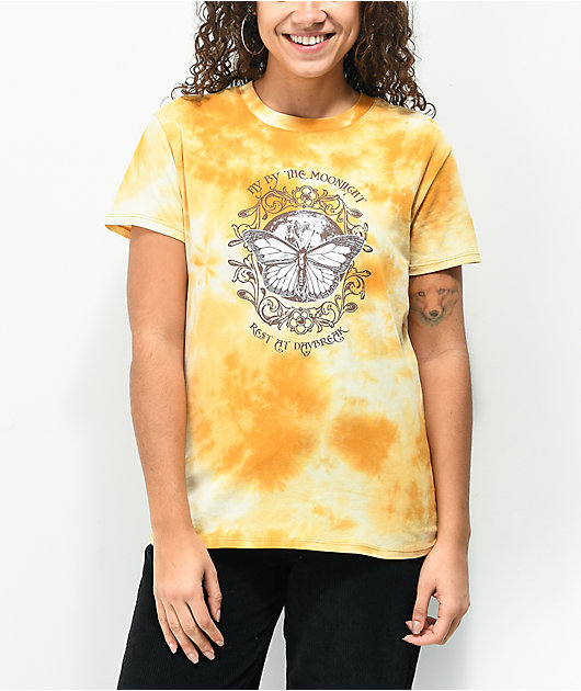Empyre Laynie Moonlight camiseta amarilla tie dye