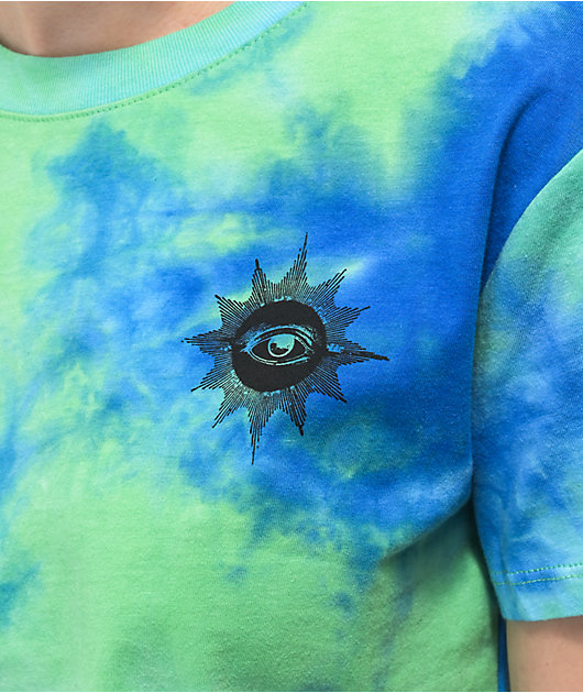 Empyre Laynie camiseta tie dye azul y verde