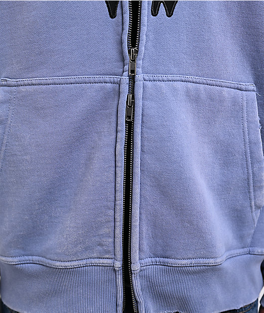 Empyre Leg Cramp Blue Zip Hoodie