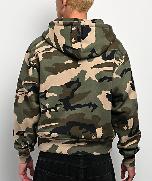 Empyre Leg Cramp Brown Camo Zip Hoodie