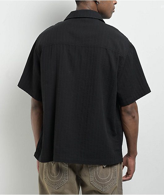 Empyre Lenny Embroidered Black Button Up Shirt | Zumiez