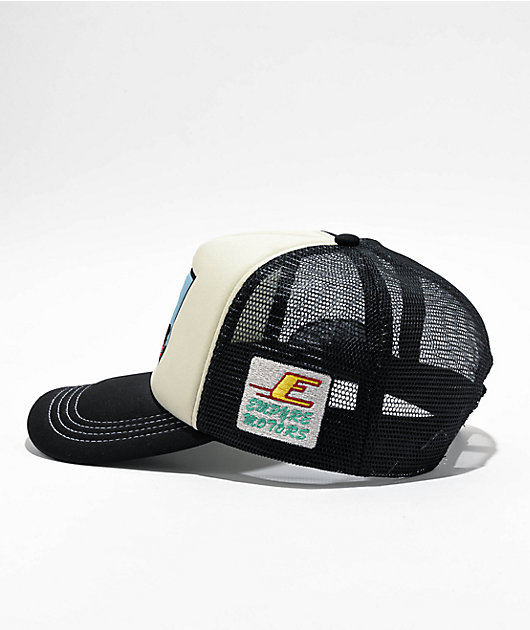 Empyre Lifted Black Cream Trucker Hat Zumiez