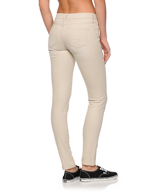 beige jeggings