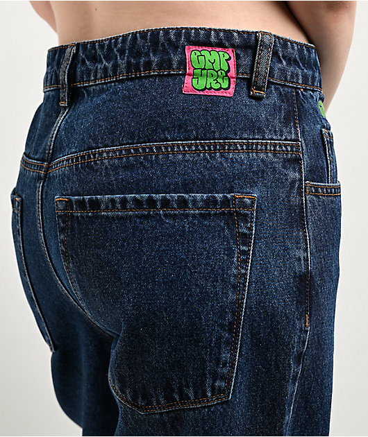Empyre Loiter Blue Slouchy Straight Leg Jeans | Zumiez