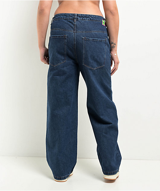 21-22 26.5センチEMPYRE Empyre Loiter Blue Slouchy Straight Leg Jeans | Zumiez