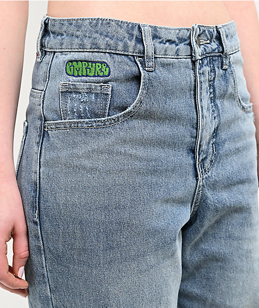 Empyre Loiter Slouchy Parkway Blue Wash Straight Leg Jeans