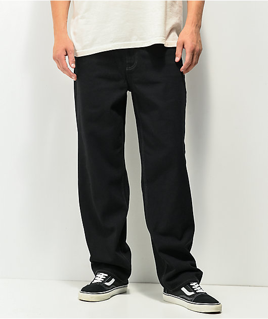 Empyre relax fit black pants blog.knak.jp