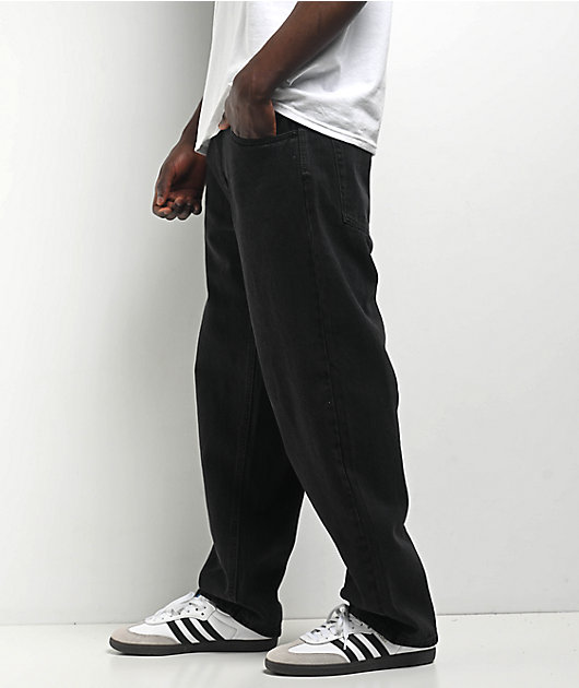 Washed Black Baggy Pants - COLORS