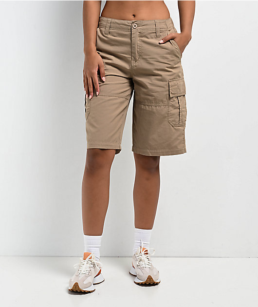 Empyre Loose Fit Dillon Khaki Cargo Shorts