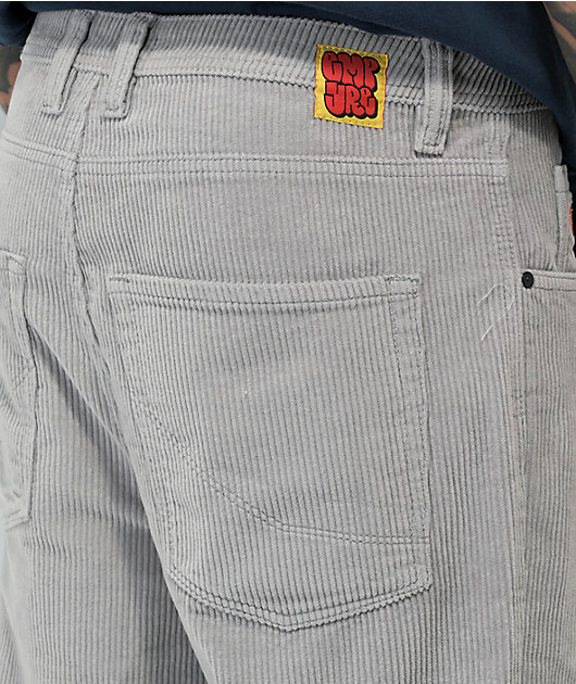 Empyre Loose Fit Grey Corduroy Skate Pants