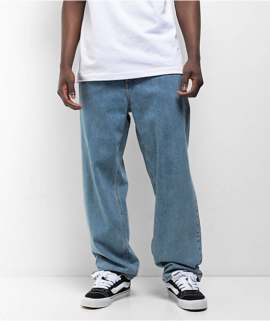 Empyre Loose Fit Light Wash Carpenter Skate Pants