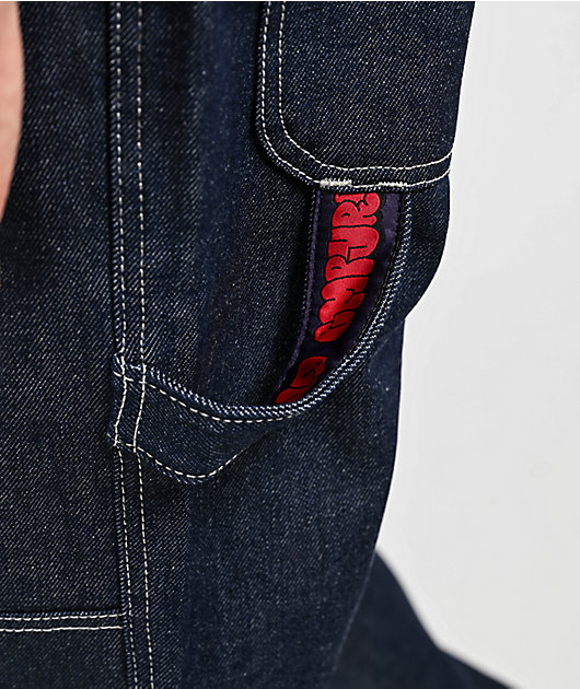 Empyre Loose Fit Painter Dark Blue Skate Jeans | Zumiez