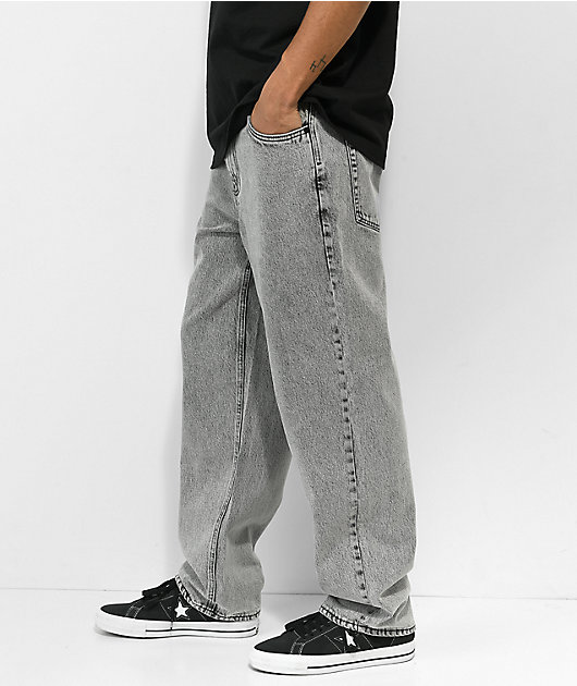 Grey denim shop pants