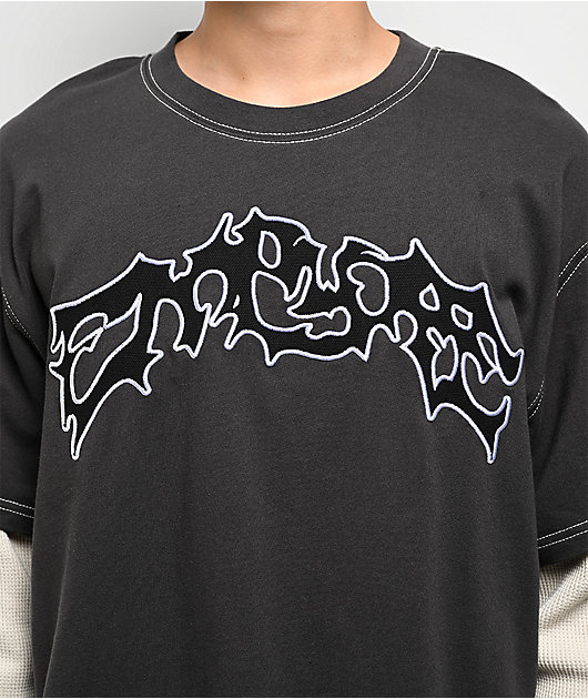 Empyre Loose Screw Charcoal & Beige 2fer Long Sleeve T-Shirt