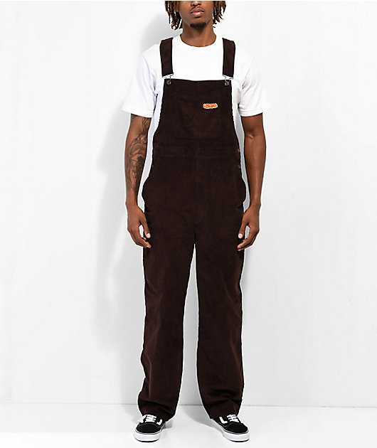 Empyre Loose Sk8 Brown Java Corduroy Overalls | Zumiez