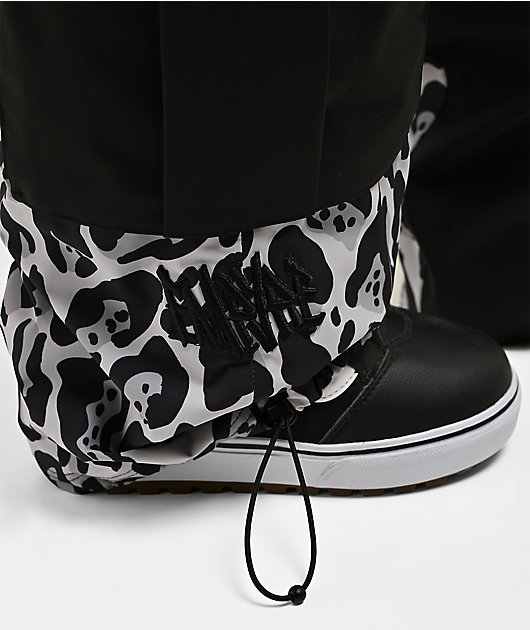 Empyre Lucky Duck Black & Grey Leopard 10K Snowboard Pants