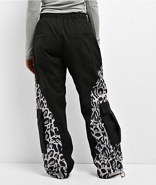 Empyre Lucky Duck Black & Grey Leopard 10K Snowboard Pants