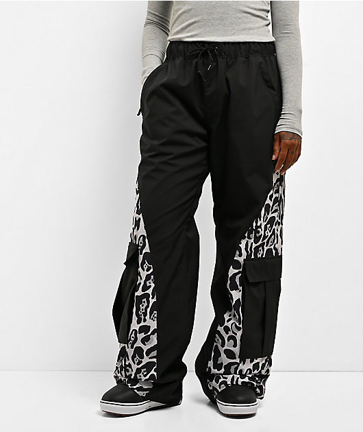 Empyre Lucky Duck Black & Grey Leopard 10K Snowboard Pants
