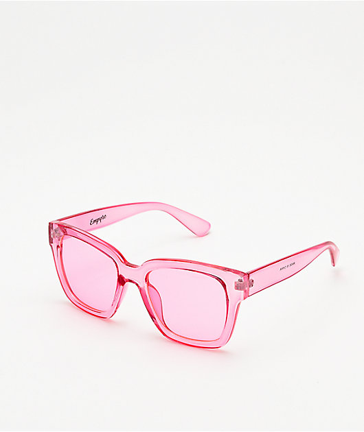 square pink sunglasses