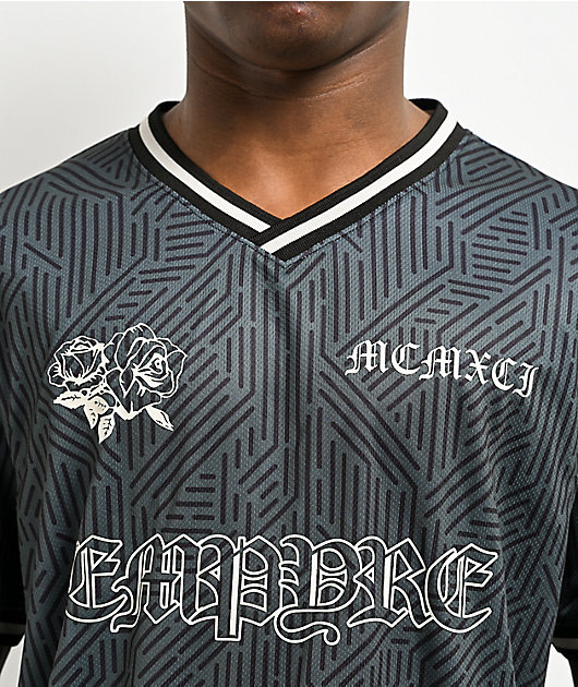 Empyre Moat Black & Grey Soccer Jersey