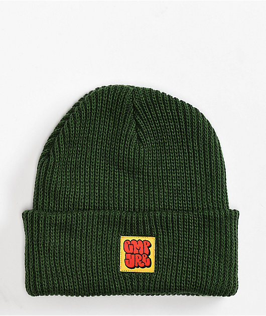 Dark green beanie hat online