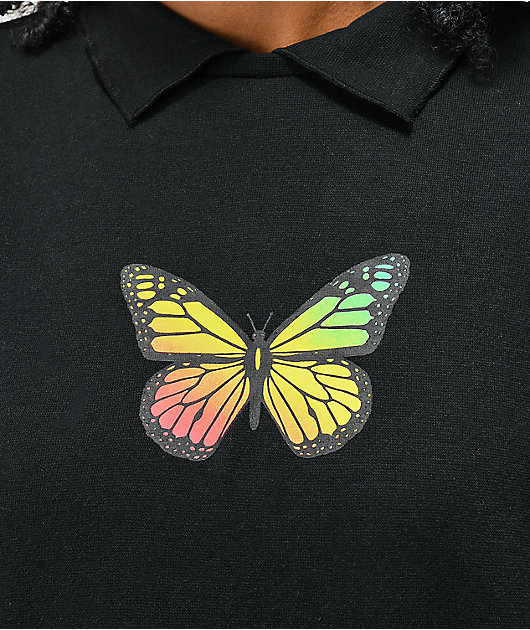 butterfly crew neck sweatshirt