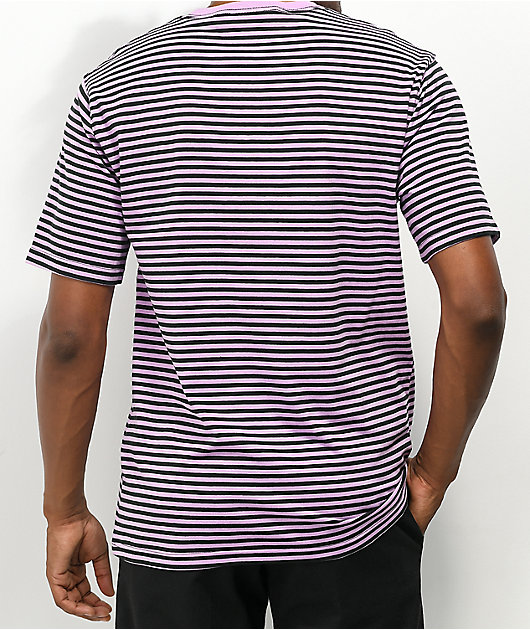 Empyre My Bad Pink & Black Stripe T-Shirt